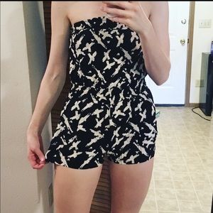 Rue 21 black and white romper
